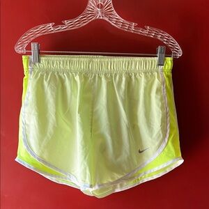 Nike Yellow Athletic Shorts Lightweight Elastic Waist